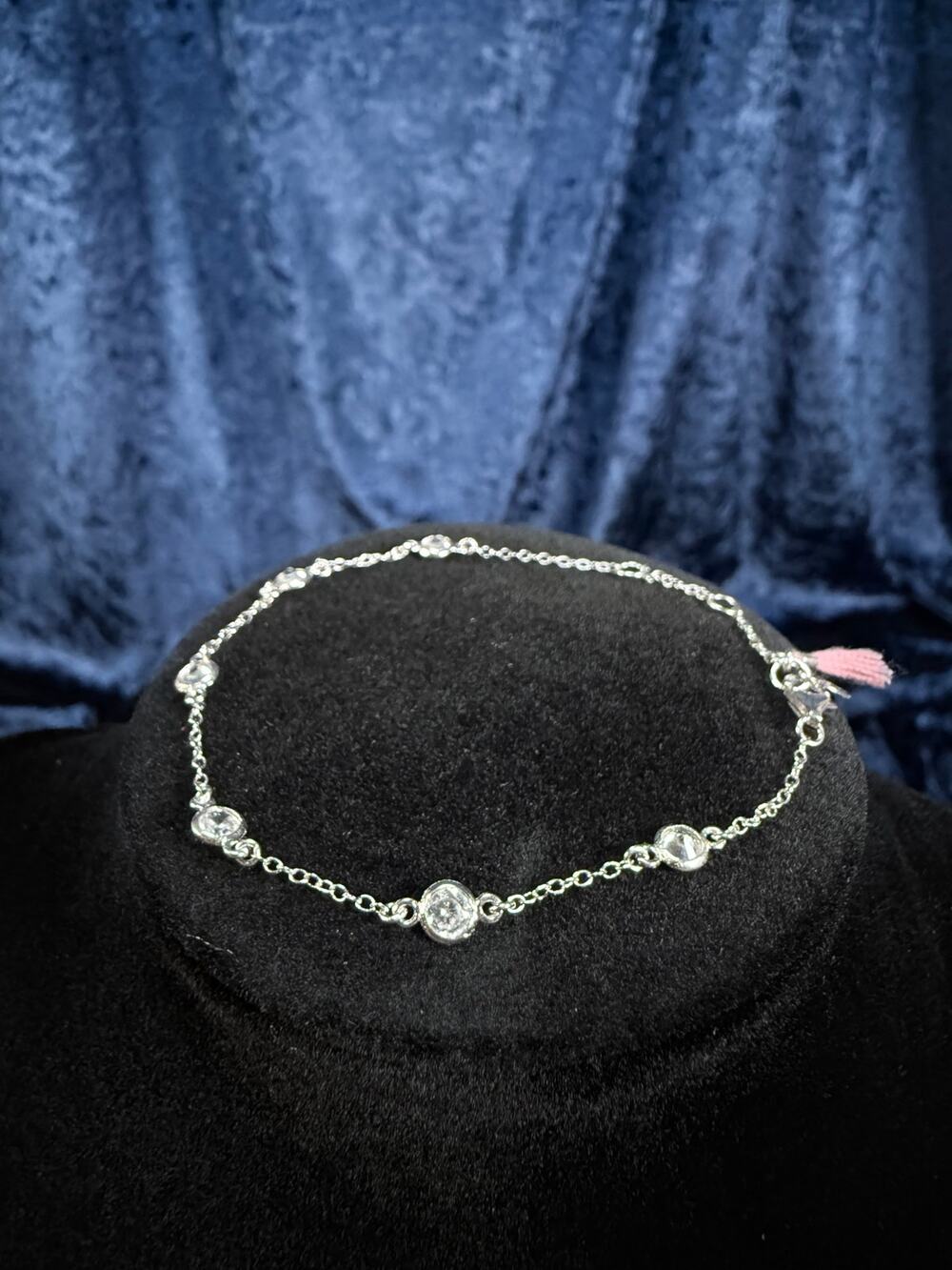 Vintage Jewelry Sterling Silver Bracelet - 925 Mark and Dainty Chain